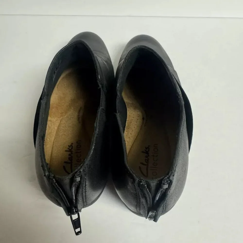 Clark’s Womens Charlten Gema Bootie Black Size 8.5 M